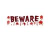 Scream Machine Beware Window Stickers