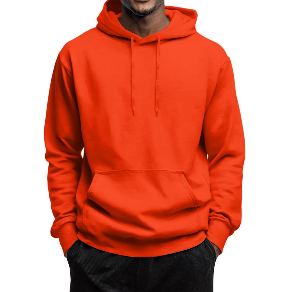 Men's Fleece Hoodie Casual Long Sleeve 1/4 Zipper Pullover Sweatshirts