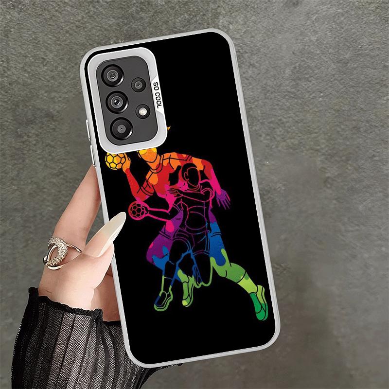 Handball Sport Soft Phone Case for Samsung A17 A16 A15 A14 A13 A57 A56 A55 A54 A53 A37 A36 A35 A34 A33 A26 A25 A24 A23 A52