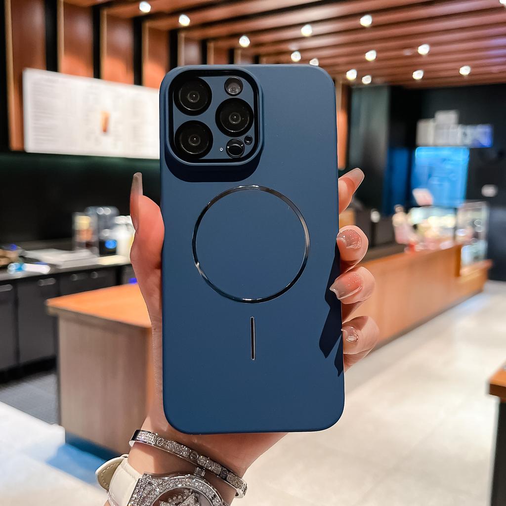 Дофаминовый Применимый Магнитный Чехол для Телефона iPhone 17 Apple 16 ProMax Поставляется с Защитной Пленкой для Объектива Противоударный Чехол