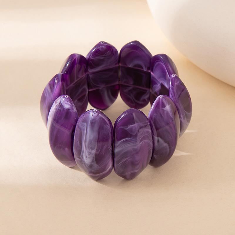 Персонализированный эластичный браслет с бусинами, плетеный, нишевого цвета, размытый акриловый браслет, браслет в стиле 'wind'