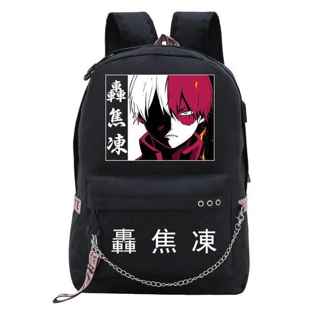 Дорожная сумка My Hero Academia Аниме Периферия Рюкзак USB Большая вместимость Студенческая школьная сумка