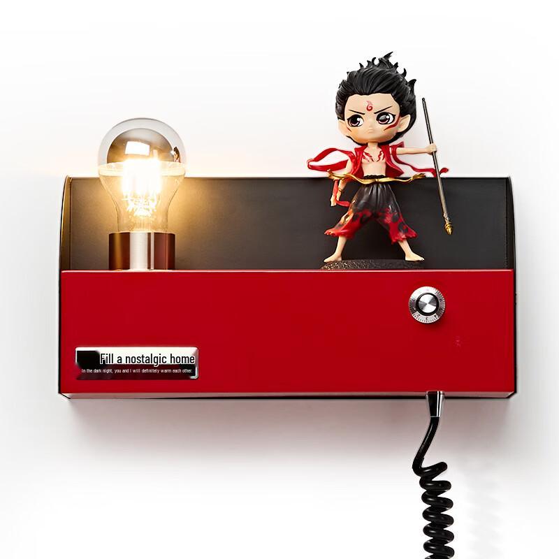 NuFeng Vintage Wall Sconce with Storage Shelf