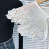 Белый женский кружевной воротник аксессуары для одежды плащ поддельные накладные воротники новый воротник знаки различия