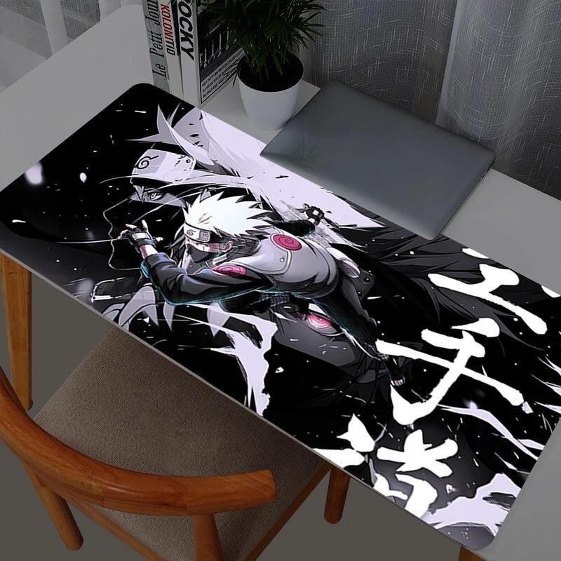 Mouse Pads Naruto Kakashi Hatake Mouse Pad Gamer Large Computer Notebook Pc Mousepad Carpet Gaming Accessories Keyboard Desk Mat