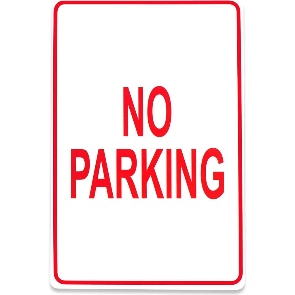 Vintage No Parking Anytime Metal Tin Signs Posters Plaque Iron Painting Decoration for Garage Outdoors Home Club Bar Wall Decor