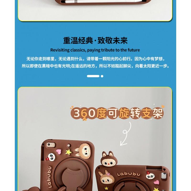Soft Silicone Cartoon Tablet Case MatePad 11 Air SE 10.4 10.8 11.5s With Pen Slot 360 Rotating Stand Full Cover