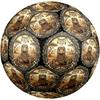 Steampunk Lizard Emblem Round Football Size 5 Adult Ball Suitable for Training Matches and Outdoor Team.