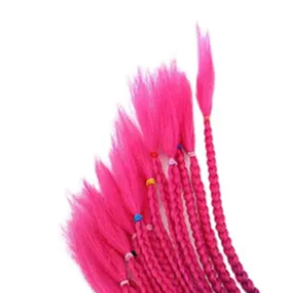 Мотоциклетные косички на присоске Модные разноцветные мотоциклетные косички для украшения шлема 23,6 дюйма