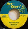 7-дюймовая пластинка JAH YOUTH World Is A Stage ML1634 Hot Shot 1975 США Регги Ска Даб Б/у