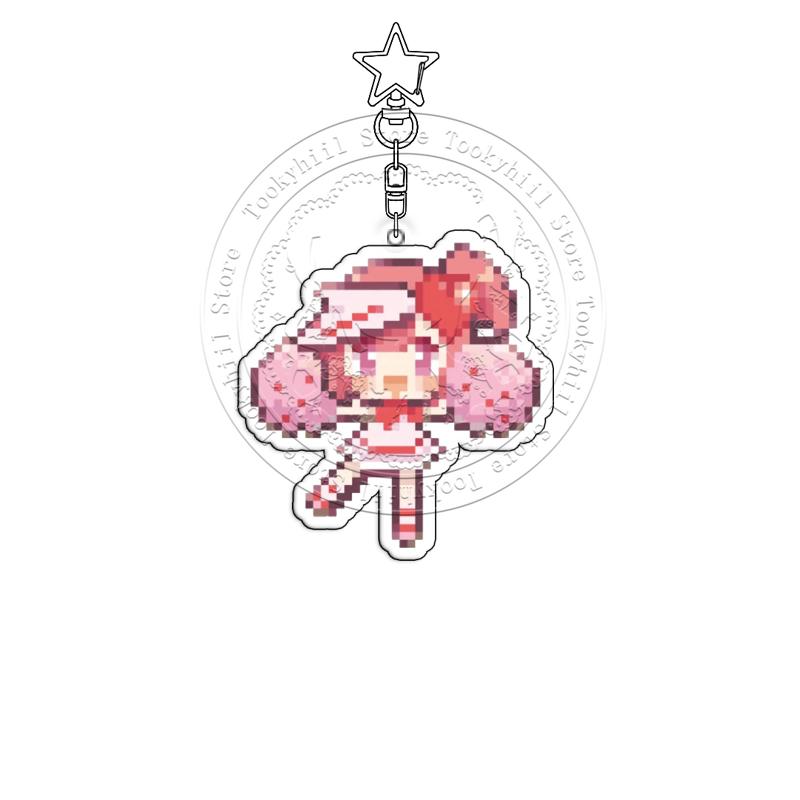 Pixel Брелок Shugo Chara Акриловый Yoshimo Miku Изысканный Utsumi Украшение для студенческой сумки Аксессуары Подвеска Eru Брелок Подарок