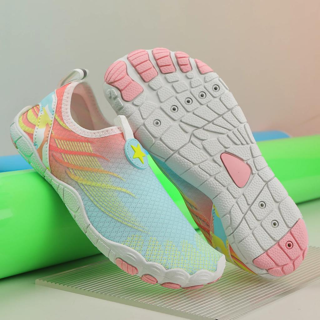 Women's Water Swimming Shoes Rubber Outsole Quick Drying Breathable Men's Swimming Shoes Beach Shoes Casual Exercise Bike
