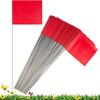 J1UL1N 200Pcs Red Marking Flag PVC Waterproof And Lightfast For Small Yard Markers Garden Survey Irrigation Landscape Flags