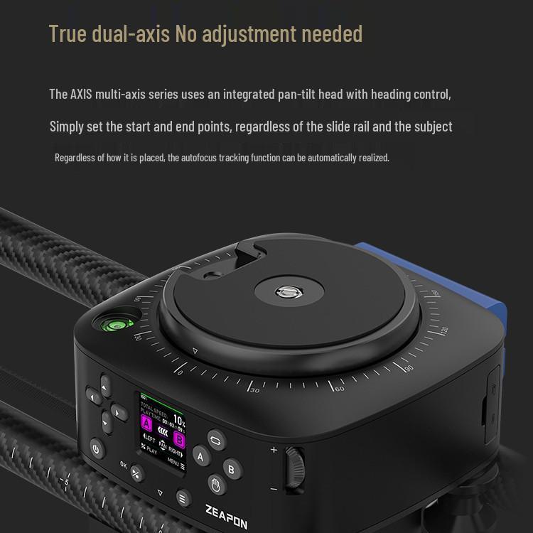 Электрический трехходовой слайдер серии ZEAPON AXIS для видеосъемки на DSLR, фотографии, прямых трансляций и таймлапса.