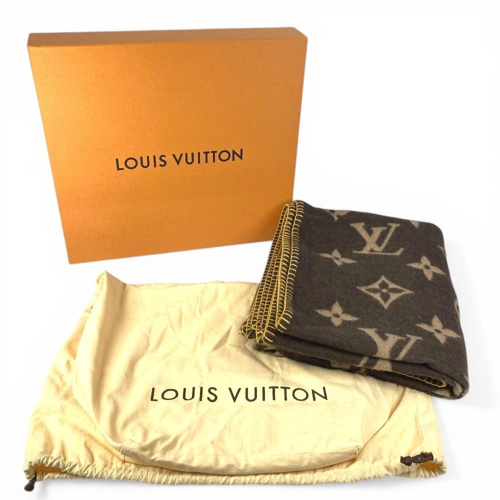 Louis Vuitton M92067 Monogram Rag Monogram interior throw blanket Angola Brown