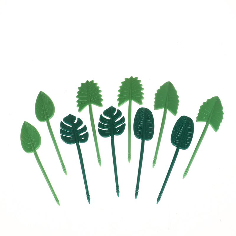 10 шт./компл., вилка для фруктов, пищевые зубочистки, украшение для обеда, бенто для детей, аксессуары, декор для торта, вечеринки, многоразовые вилки