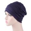 1Pc Muslim Stretch Hair Loss Head Scarf Wrap Cap Polyester Cancer Chemo Women Plain Turban Hat