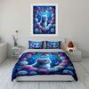 Cat surrounded by flowers. Bedding sets Duvet cover sets Duvet covers Pillowcases(1 * Duvet Cover 2 * Pillowcases without duvet insert)