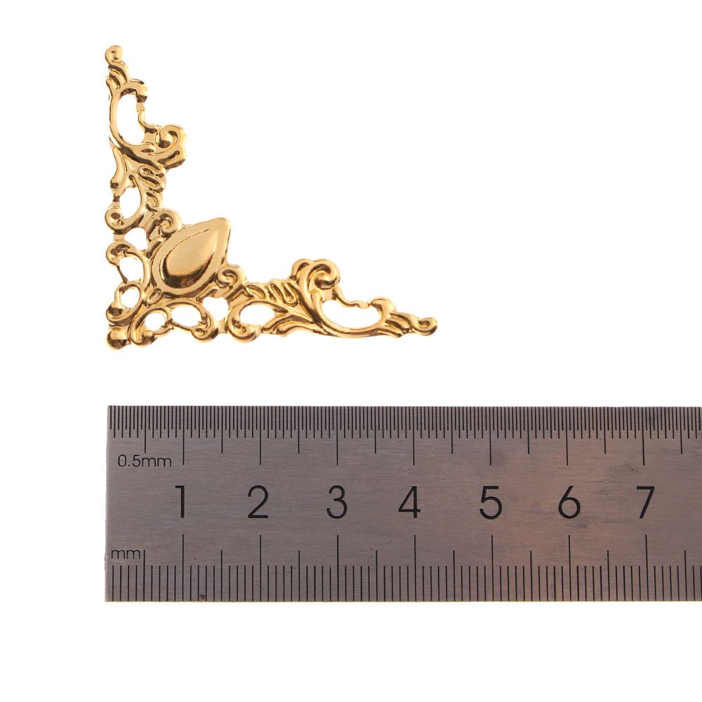 40mm Corner Brackets Protector Decorative Photo Frame Bronze for Menus Bracket Decor Corner Bracket