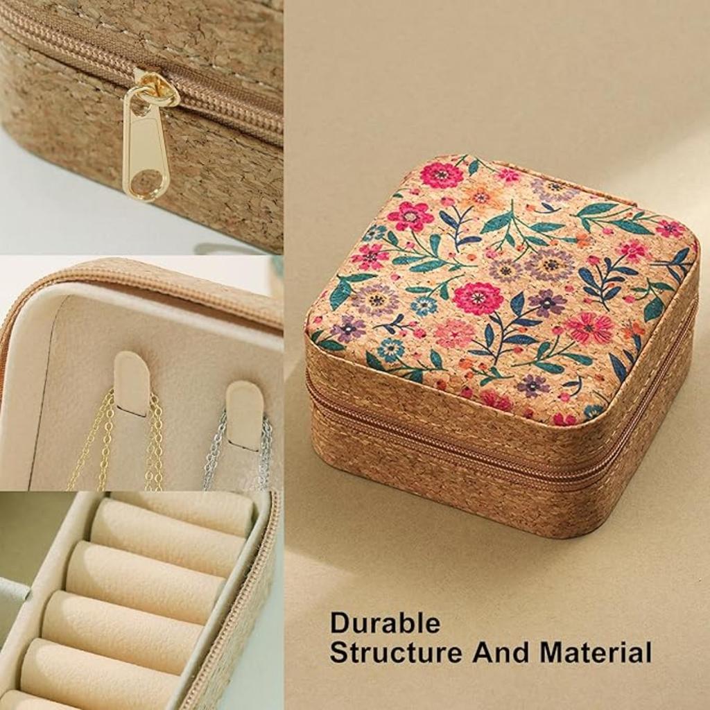 Мини-ювелирный подарочный футляр, небольшой дорожный органайзер для ювелирных изделий, для женщин, для хранения колец, ожерелий, сережек