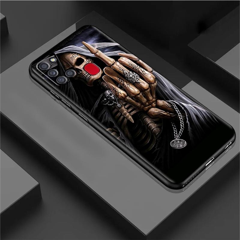 Grim Reaper Skull Case For Samsung Galaxy A54 A52 A14 5G A53 A12 A13 A71 A23 A34 A33 A21s Phone Cover