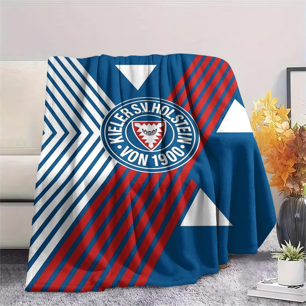 1PC Holstein Kiel Print Flannel Blanket, High quality Comfortable for All Seasons, Home Decor, Warmth and Comfort, Perfect for Christmas Gifts