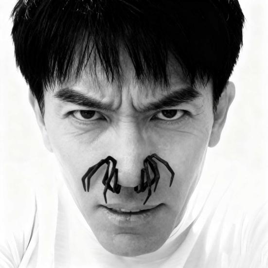 Паучьи носовые аксессуары Реалистичный 8-ногий Декор для фейкового носа для костюма на Хэллоуин, косплея Легкий пластиковый забавный реквизит для вечеринки