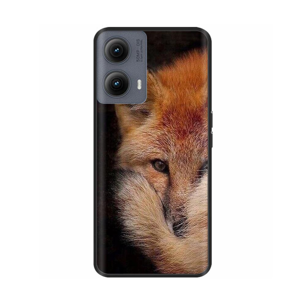 Силиконовый чехол для Motorola Edge 2024 Чехол Милый Мультяшный Мягкий ТПУ Черная Крышка для Moto Edge 2024 6.6" Ударопрочный Fundas Capa