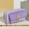 Korean Style Desktop Storage Pouch Multi-layer Stationery Bag Simple Pencil Bag  Office Supplies