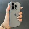 Матовый Ультратонкий Мягкий ТПУ Чехол Для iPhone 15 14 Plus 13 12 11 Pro Max Прозрачный Clear Металлическая Защитная Крышка Камеры