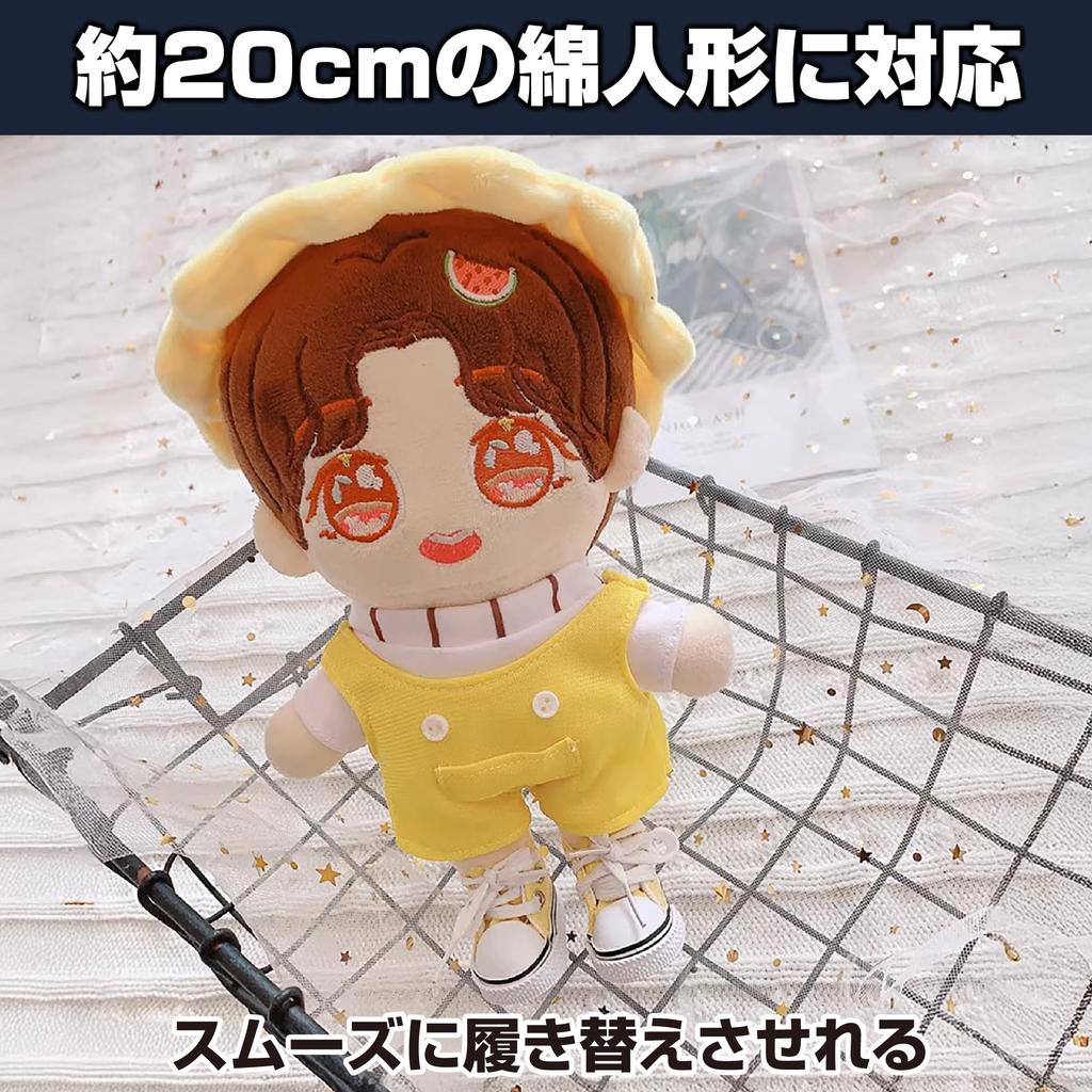 Туфли для кукол HAMILO, кеды для мягких игрушек, 20 см, набор из 4 штук, из хлопка, прибл.