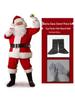 Рождественский костюм Деда Мороза Большого Размера, Очень Плотный - Классический Стиль