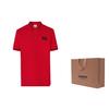Burberry Polo Shirts Men's Red Polo Collar Moderate Straight Fit 80675801