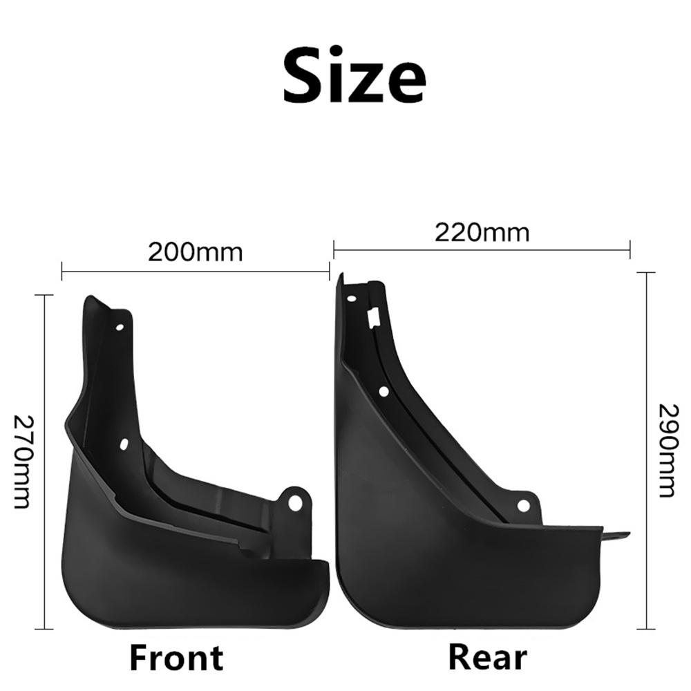 4Pcs For 2021-2024 Geely Coolray Mud Flaps Splash Guards Front Rear Mudguards