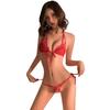 Micro Extremely Sexy 2 Open Crotch Lingerie Super Mini String Top and Bottom Sexy Sexy Extremely Adult Costume [Ahegao] Bikini, Small, Lingerie,