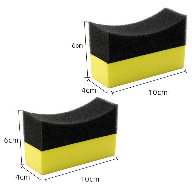 Cleaning Sponge Brush Car Wheel Tire Wash Wipe Water Suction Sponge Pad Wax Polishing Tyre Brushes Tools Car Wash 1/2Pcs