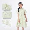 Girls' Embroidered New Chinese Style Summer Dress