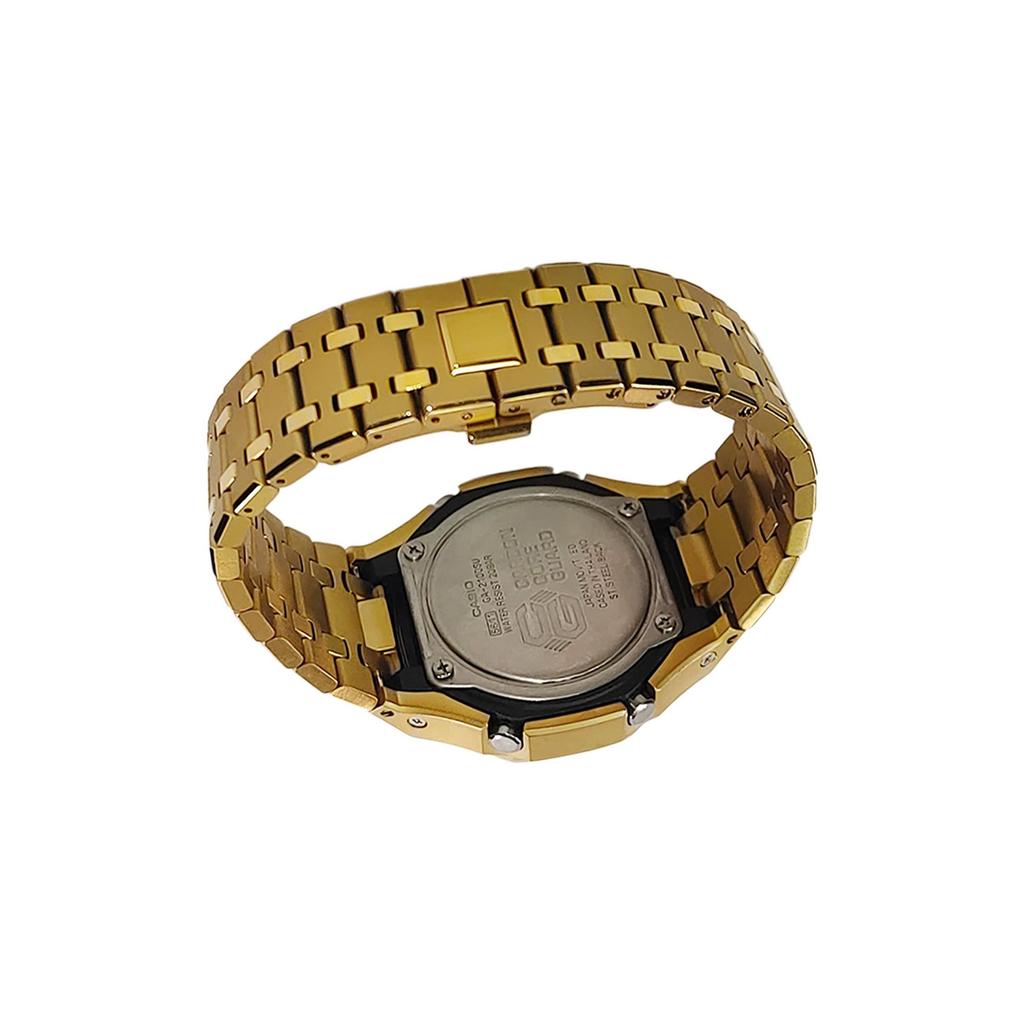 Casio Мужские часы с ЖК-дисплеем и аналоговым двойным дисплеем Серия Black GA-2100-1A1(Watch3--)