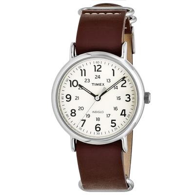 Мужские часы TIMEX Weekender Кварцевые Латунь Телячья кожа T2P495