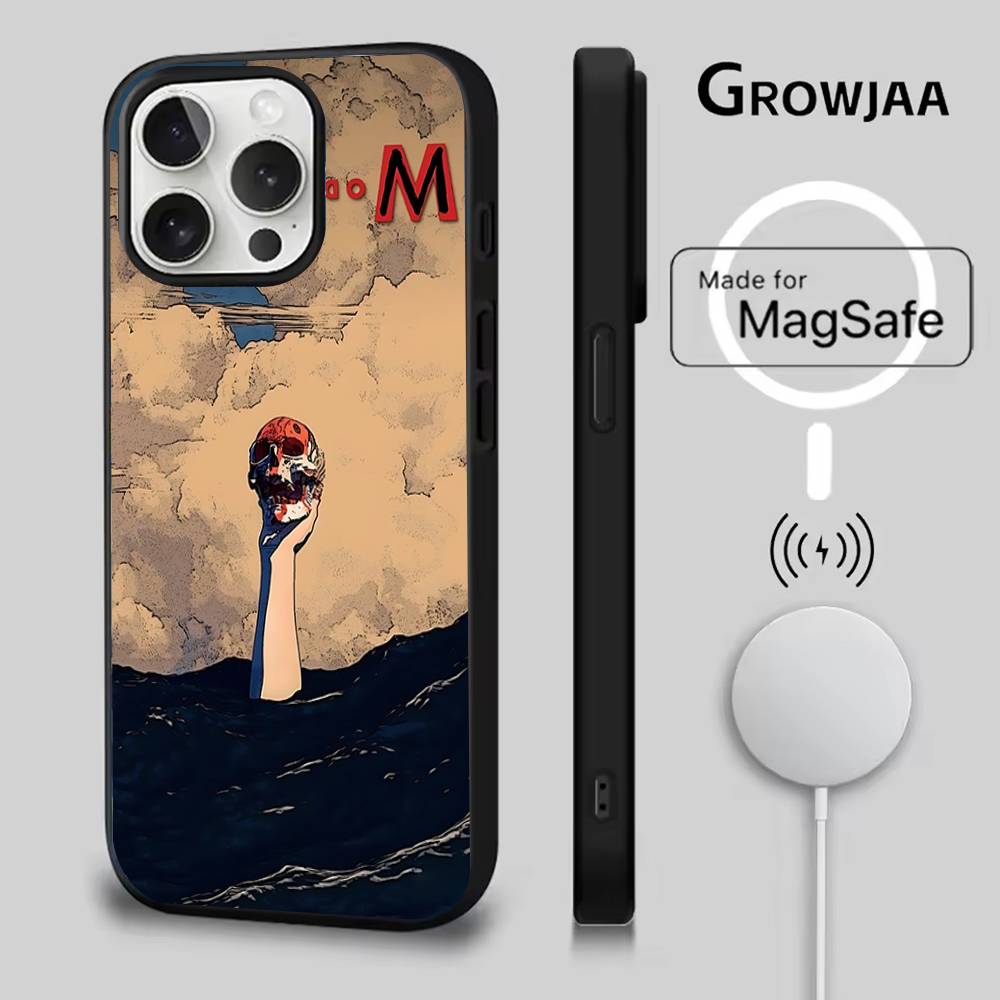 Чехол для телефона Band D-Depeches M-Modes Для iPhone 17,16,15,14,13,12,11,Pro,Max,Plus,Mini,SE4,E Магнитный Magsafe Беспроводная зарядка