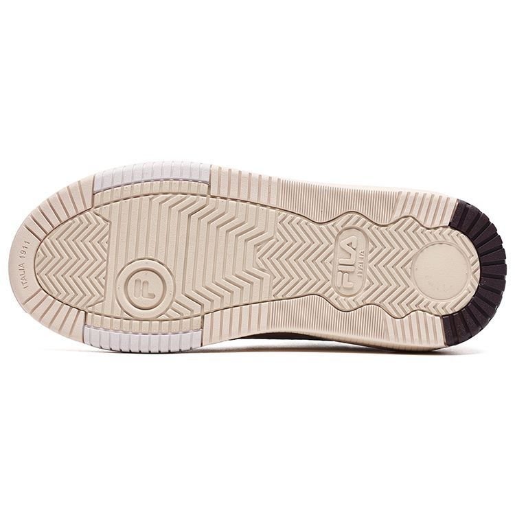 Fila Canestro Fashion Casual Vine Pattern Shock Absorbing Durable Low Top Retro Basketball Shoes Women Sneaker Nude F12W241603FCA