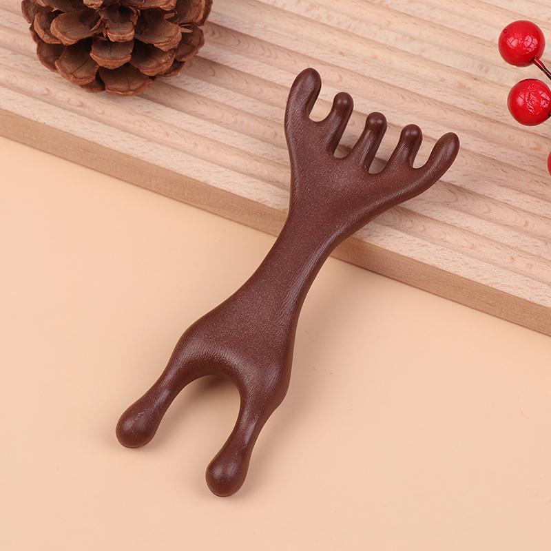 1 шт., деревянная расческа для массажа меридианов тела с широкими зубцами, расческа для лица, глаз, плеч, шеи, акупунктурная терапия, кровообращение, инструмент гуаша