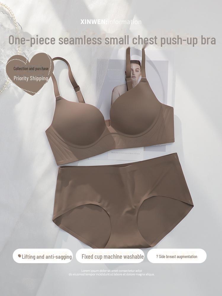 Комплект цельного бесшовного нижнего белья для девочек с поддерживающим бюстгальтером