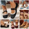 Retro Suede Light Mouth Single Shoes Women's Autumn New Solid Color Versatile Casual Mary Jane Shoes