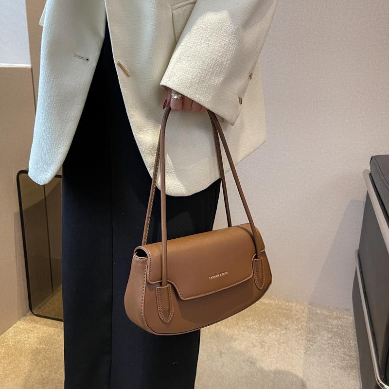 Сумки на плечо с двойными ремешками для женщин, новейшая сумка и сумка в стиле ретро, большая вместимость, уличная сумка через подмышку