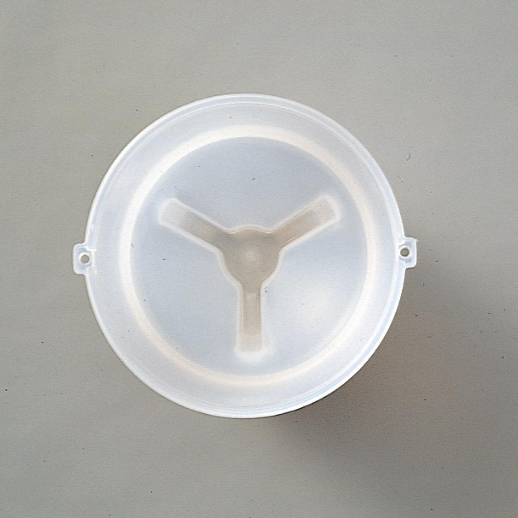 Ведро-присоска Daiichi Seiko Bait Bucket с крышкой, большое, 11021, белое