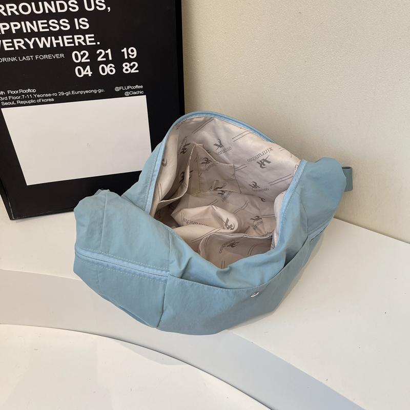 Сумка-хобо женская большой вместимости на плечо/через плечо, легкая спортивная сумка