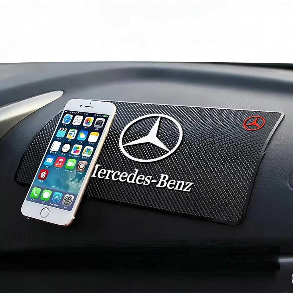 CRI1Inspection sticker Car Non Slip Pad For Mercedes Benz AMG class W206 W220 W211 W212 W201 PVC Dashboard Phone Sunglasses Holder