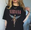 26 Винтажная футболка Nirvana In Utero Tour Grunge Курт Кобейн Ангельская Унисекс S-5XL Унисекс футболка
