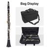 Yinfente Professional Ebonite Clarinet, B Flat, for Beginners, with Two Barrels, Hard Case, Cleaning Kit, Mouthpiece, Cork Grease, and Gloves